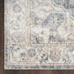 Nourison Astra Machine Washable 2"2" x 8" Grey and Blue Runner, , large