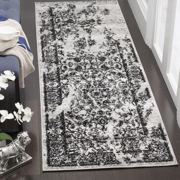 Safavieh Adirondack ADR101A-26 2"6" x 6" Silver/Black Runner, , large