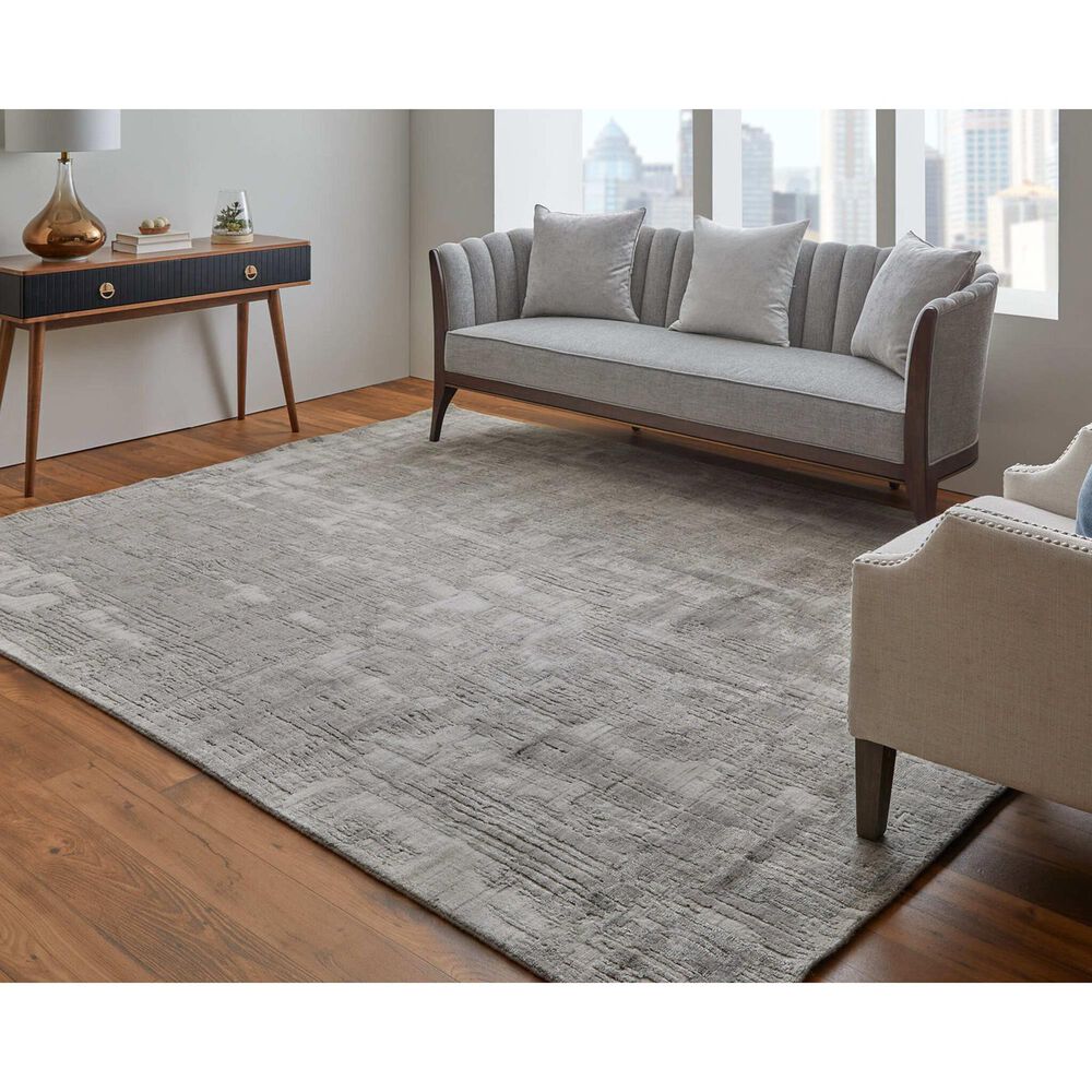 Feizy Eastfield 69AKF 3&#39; x 5&#39; Gray and Beige Area Rug, , large