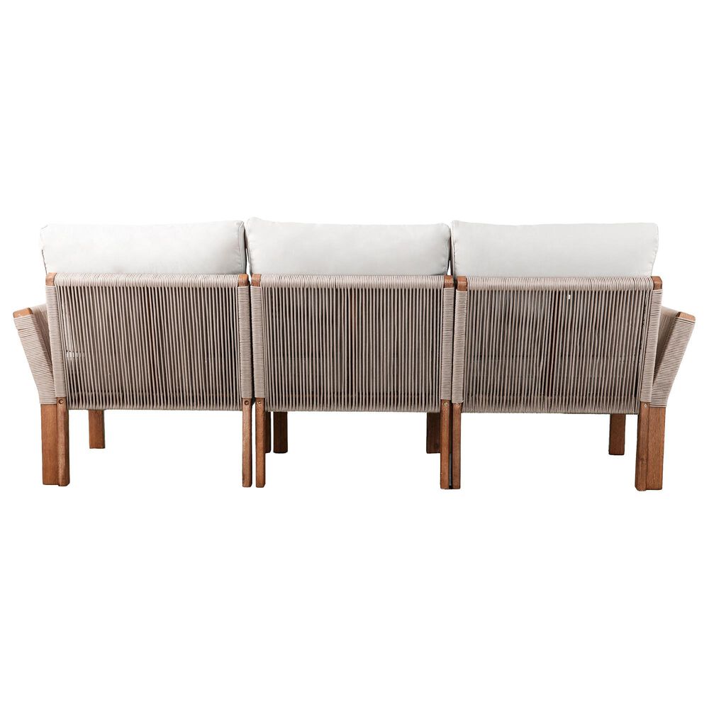 Southern Enterprises Brendina 4-Piece Conversation Set in Oiled Acacia and Natural, , large