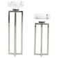 Maple and Jade 13" Glam Candle Holder with Rectangular Frame in Silver (Set of 2), , large