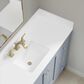 37B Claudine 48" Single Bathroom Vanity in Soft Blue with Glossy White Composite Stone Top and Backsplash, , large