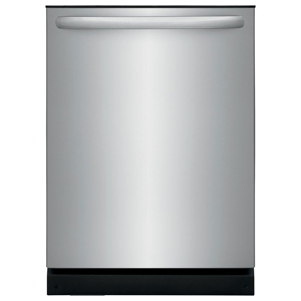 Frigidaire 4-Piece Kitchen Package with 25.6 Cu. Ft. Side-By-Side Refrigerator and 24&quot; Dishwasher with MaxDry in Stainless Steel, , large