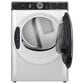 GE Profile 5.3 Cu. Ft. Front Load Washer and 7.8 Cu. Ft. Electric Dryer Laundry Pair in White and Chrome, , large