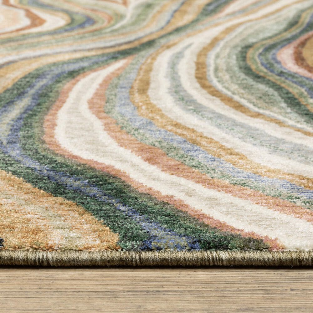 Oriental Weavers Tisdell TIS07 Multicolor 2'3" x 7'6" Runner, , large