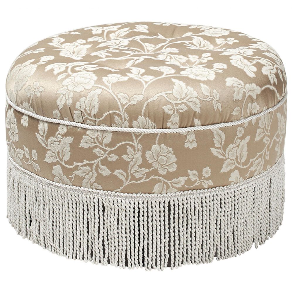 Jennifer Taylor Home Yolanda Standard Ottoman in Champagne Beige and Ivory, , large