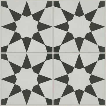 Shaw Revival Josefina Onyx 8" x 8" Porcelain Tile, , large