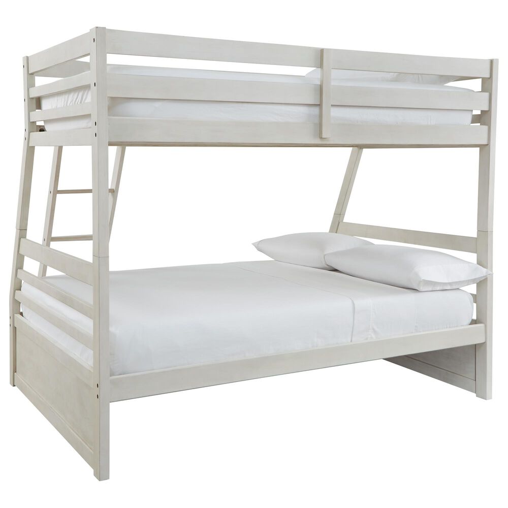 Ashley Robbinsdale Twin over Full Bunk Bed in Antique White, , large