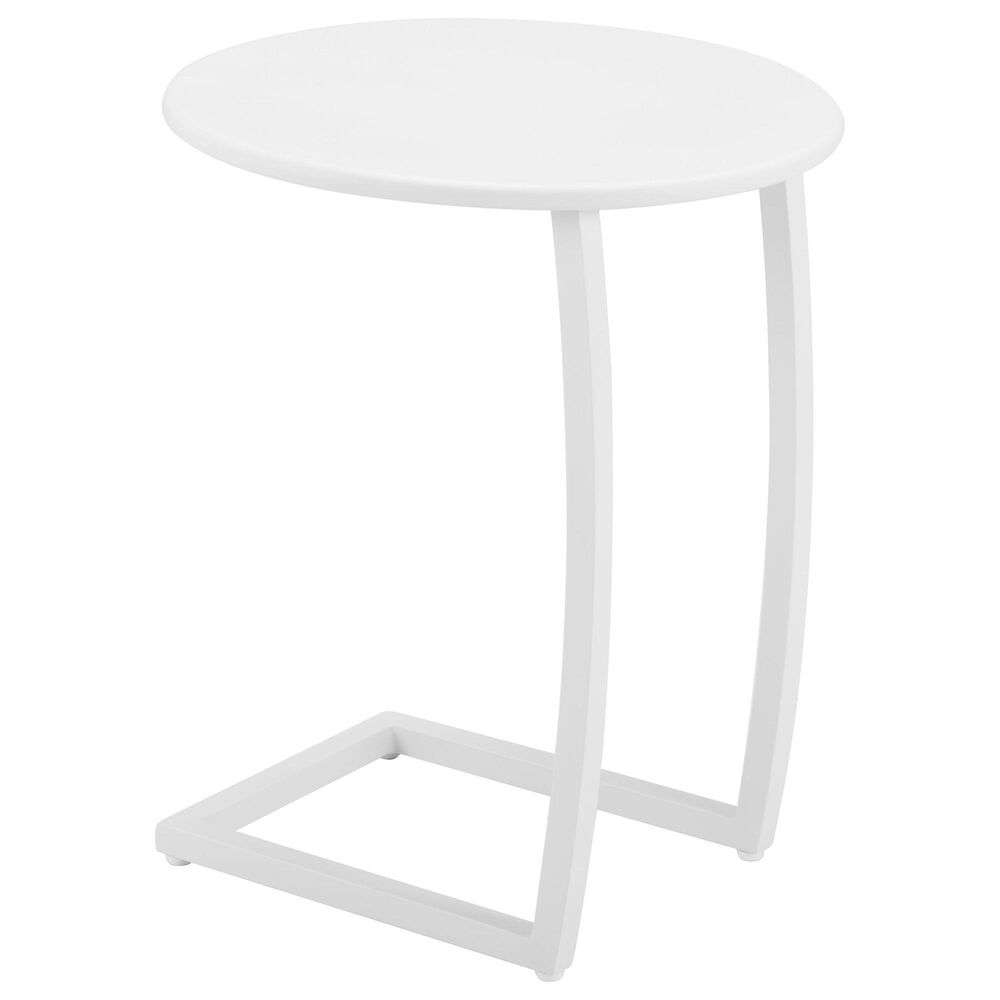 Zuo Modern Noga Patio End Table in White, , large