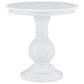 Linon Home Decor Adeline Round Accent End Table in White, , large