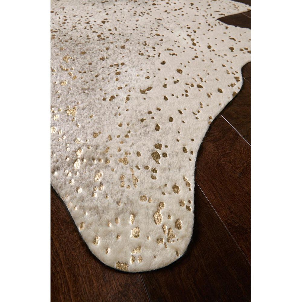 Loloi Bryce BZ-07 3&#39;10&quot; x 5&#39; Pewter and Gold Area Rug, , large
