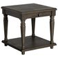 Mayberry Hill Kings Court Chairside Table with USB in Grey, , large