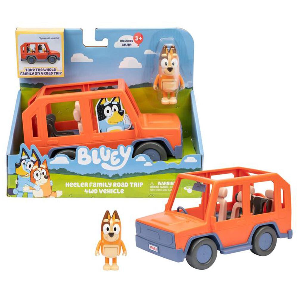 Bluey Heeler Family Road Trip 4WD Vehicle in Multicolor, , large