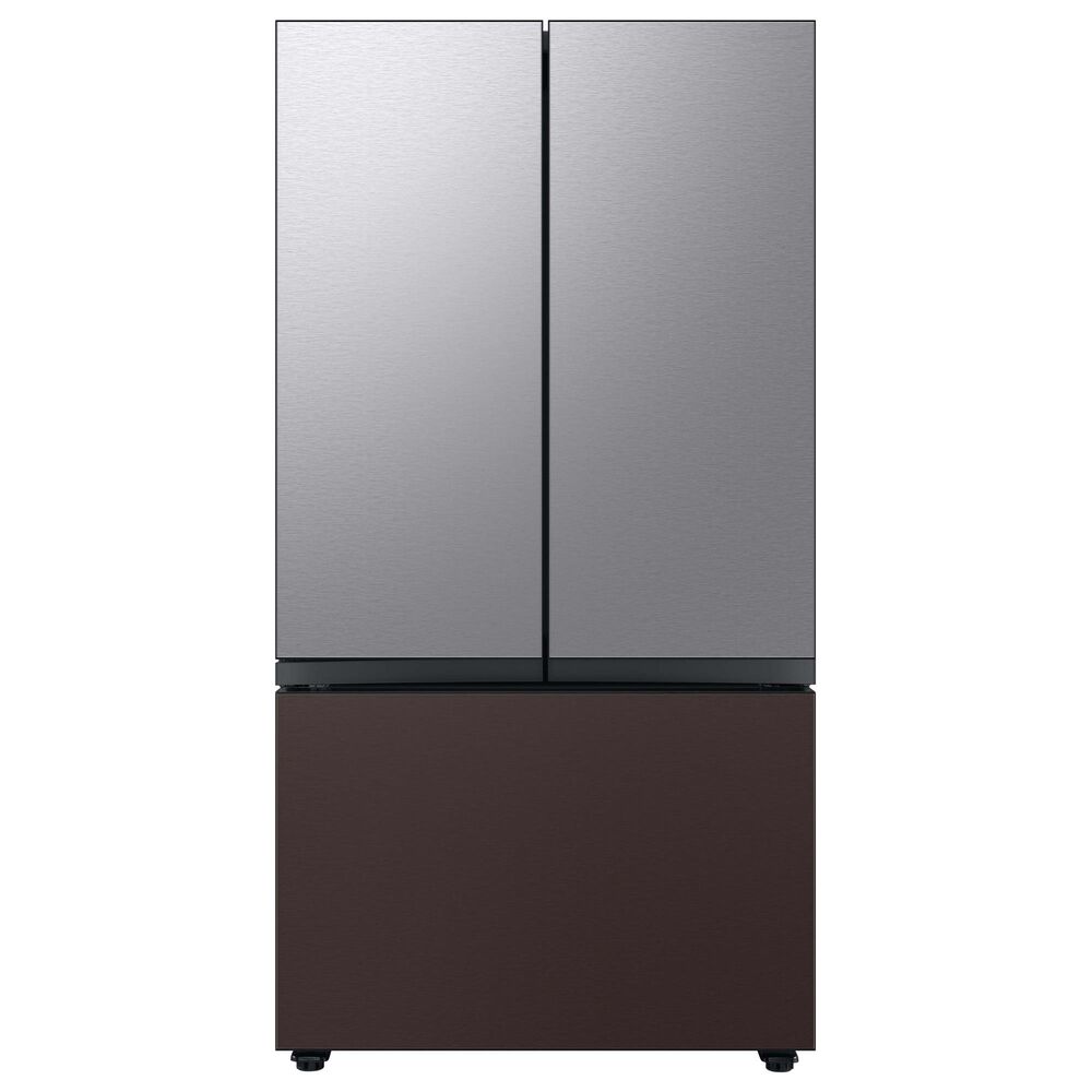 Samsung Bespoke Bespoke 3-Door French Door Refrigerator Top Panel in Stainless Steel, , large