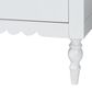 Baxton Studio Roni 4-Drawer Chest in White, , large
