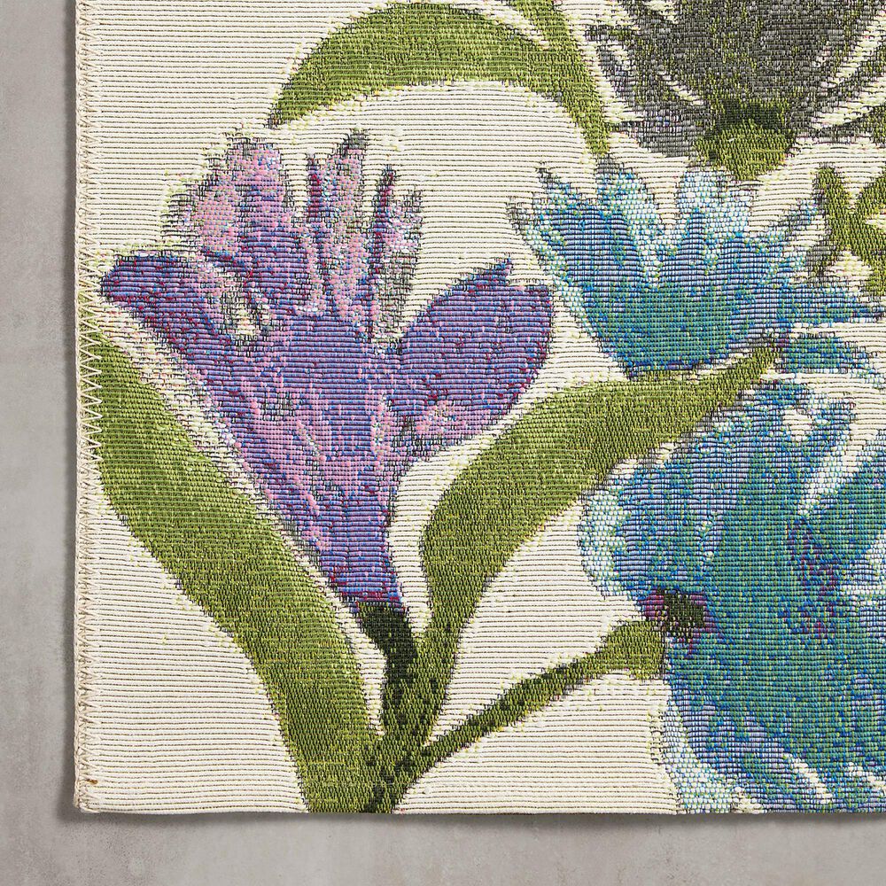 Loloi II Botanical 6&#39;7&quot; x 9&#39;4&quot; Ivory and Multicolor Area Rug, , large