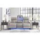 Ashley Boyington Power Reclining Sofa in Gray, , large