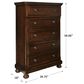 Millenium Porter 5 Drawer Chest in Rustic Brown, , large