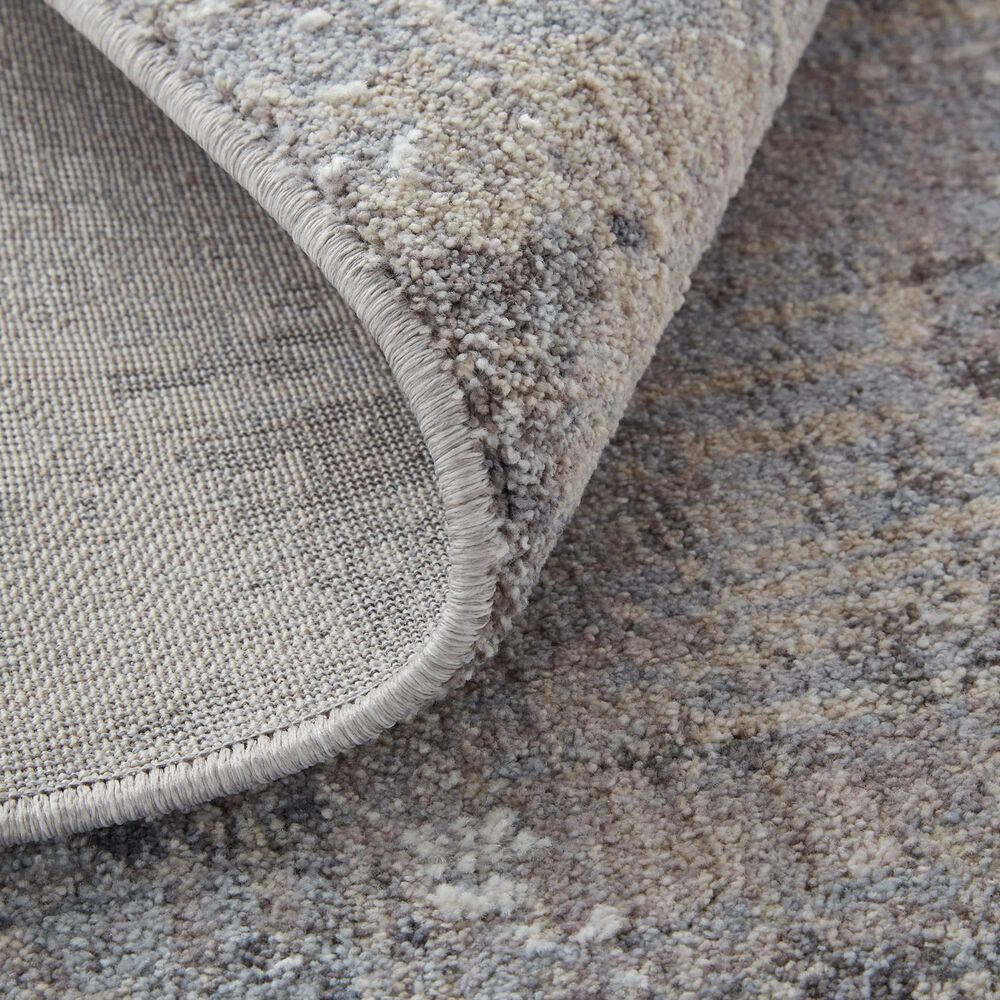 Feizy 39G1F Lennon Gray / Blue 1&#39;8&quot; x 2&#39;10&quot; Area Rug, , large