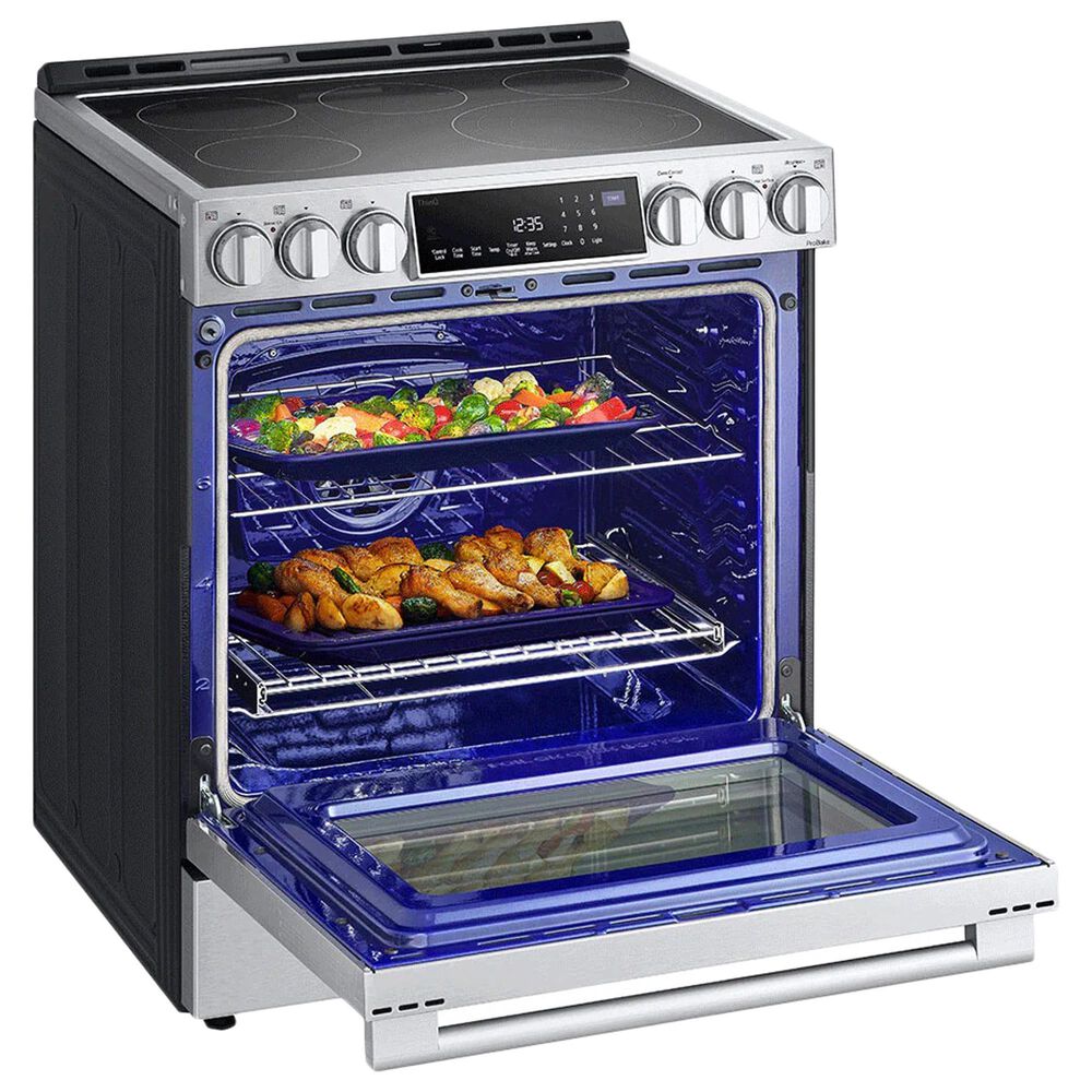 LG Studio 6.3 Cu. Ft. Slide-in Electric Range with ProBake Convection in Stainless Steel, , large