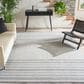 Safavieh Montauk MTK215F 8" x 10" Grey and Ivory Area Rug, , large