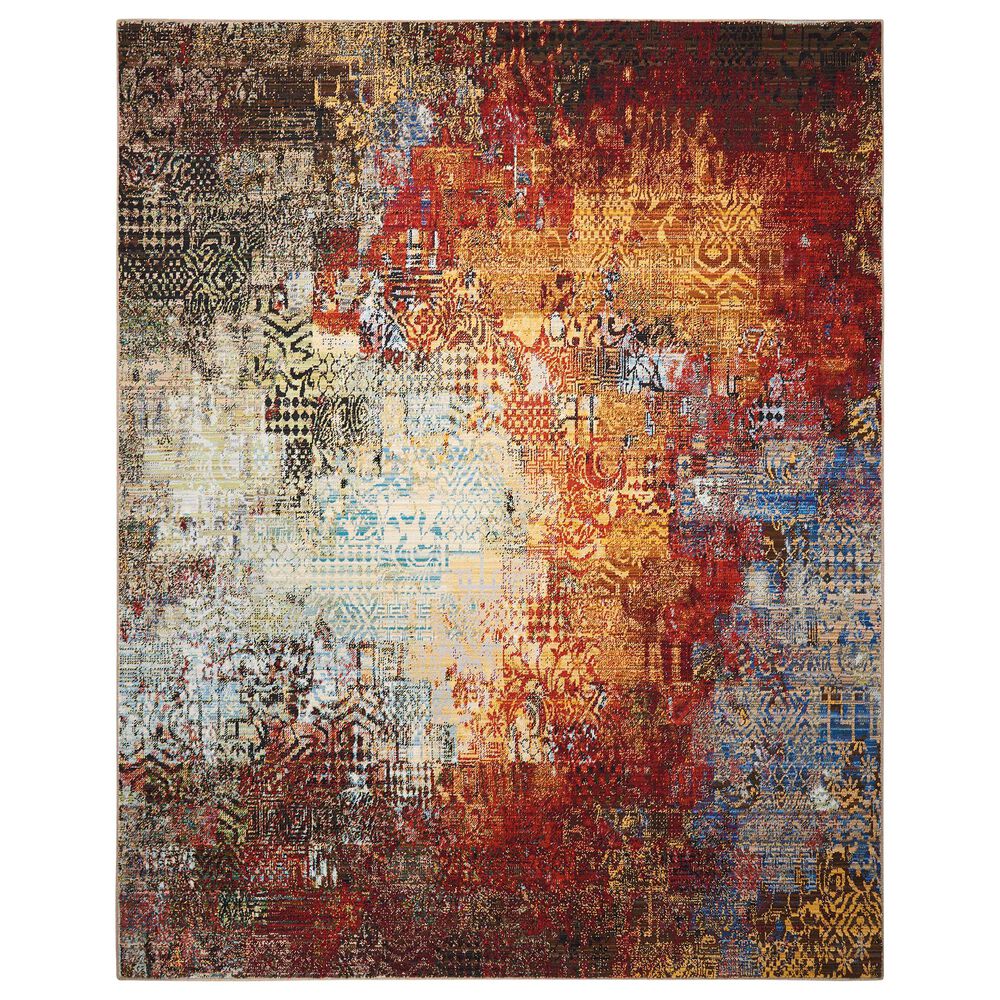 Nourison Chroma CRM03 8"6" x 11"6" Ember Glow Area Rug, , large