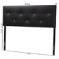 Baxton Studio Dalini King Panel Headboard in Black, , large