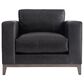 Bernhardt Noel Leather Club Chair in Grey, , large