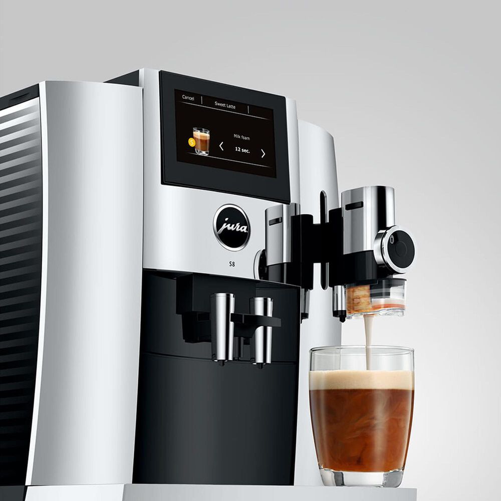 Jura S8 64 Oz Automatic Coffee Maker in Chrome, , large