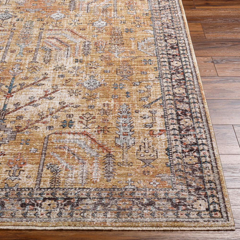 Surya Carlisle 2&#39; x 2&#39;11&quot; Olive, Medium Gray, Off-White, Dark Brown, Dark Blue and Sage Area Rug, , large