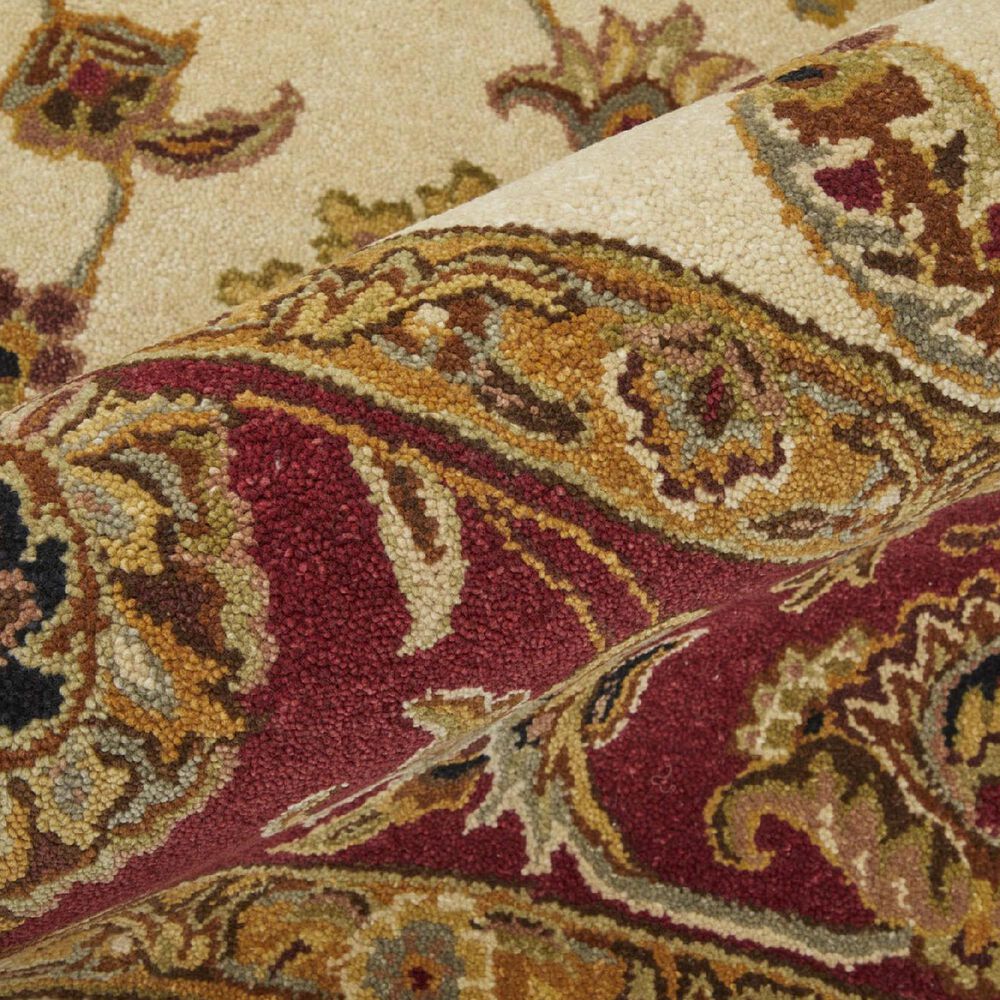Feizy Rugs Wagner Ivory and Red 5&#39; x 8&#39; Area Rug, , large