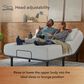 SERTA Split California King Bronze Baselogic Adjustable Base, , large