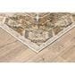 Oriental Weavers Maharaja Terrell 661C 6"7" x 9"6" Gold and Ivory Area Rug, , large