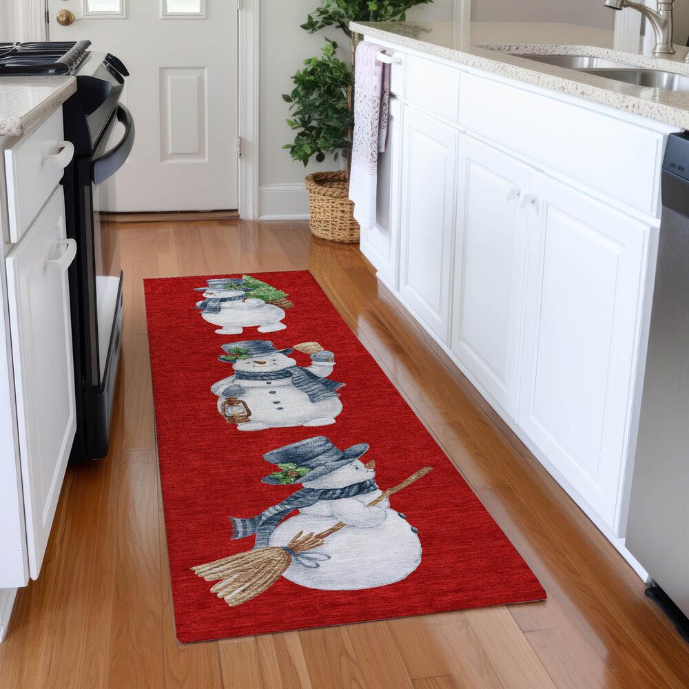 Dalyn Rug Company Wonderland WN34 Red 2&#39;3&quot; x 7&#39;6&quot; Runner, , large