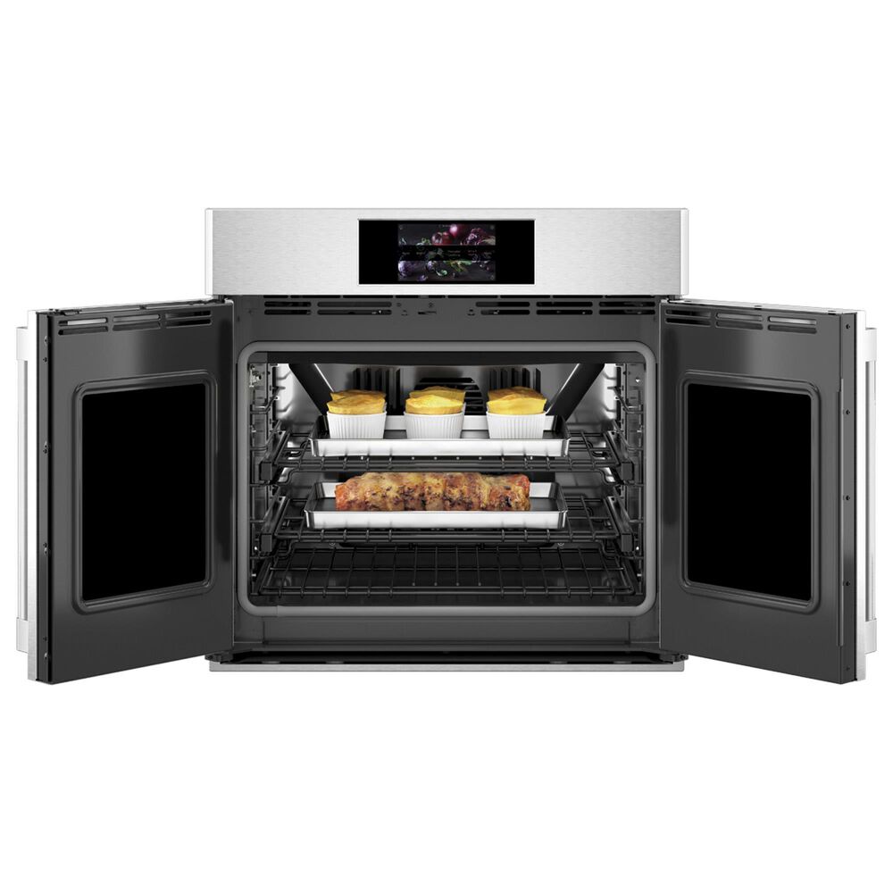 Monogram Statement 30&quot; Smart French Door Electric Single Wall Oven in Stainless Steel, , large