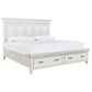 Riva Ridge Caraway 3 Piece Queen Storage Bedroom Set in Aged Ivory and Brown with USB Ports, , large