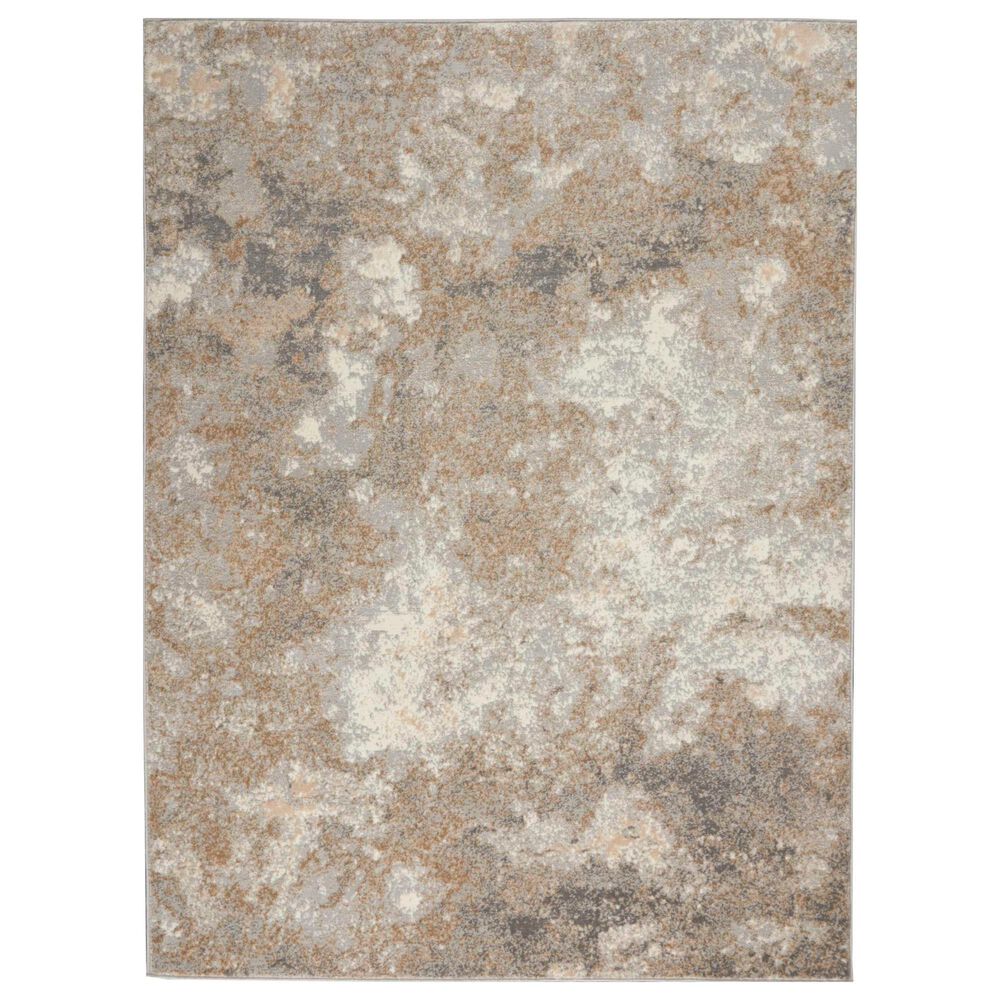 Nourison Joli 8" x 10" Ivory and Beige Area Rug, , large