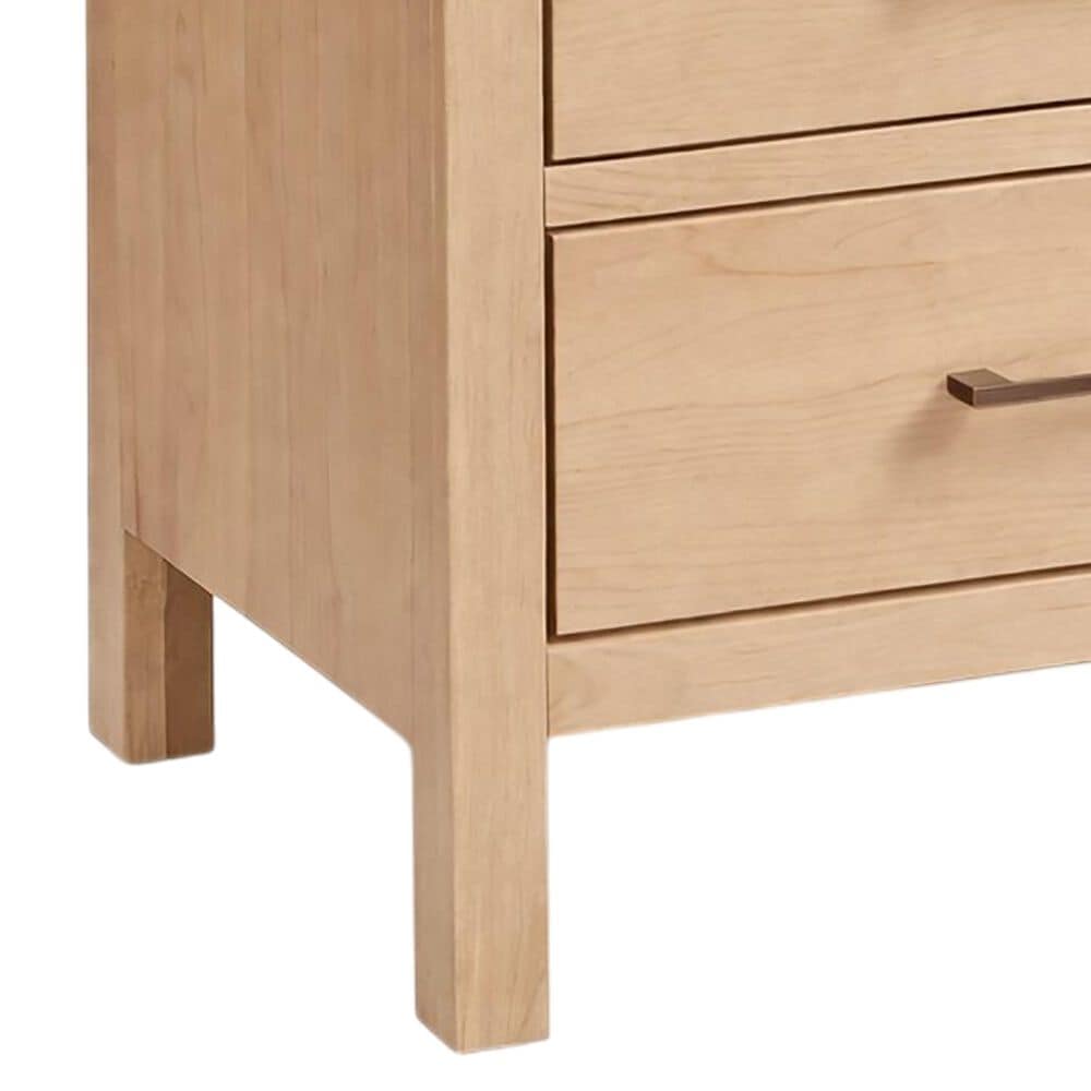 Archbold Furniture West 2 Drawer Wide Nightstand in Oat, , large