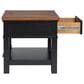 Ashley Wildenauer End Table in Warm Satin Black and Brown, , large