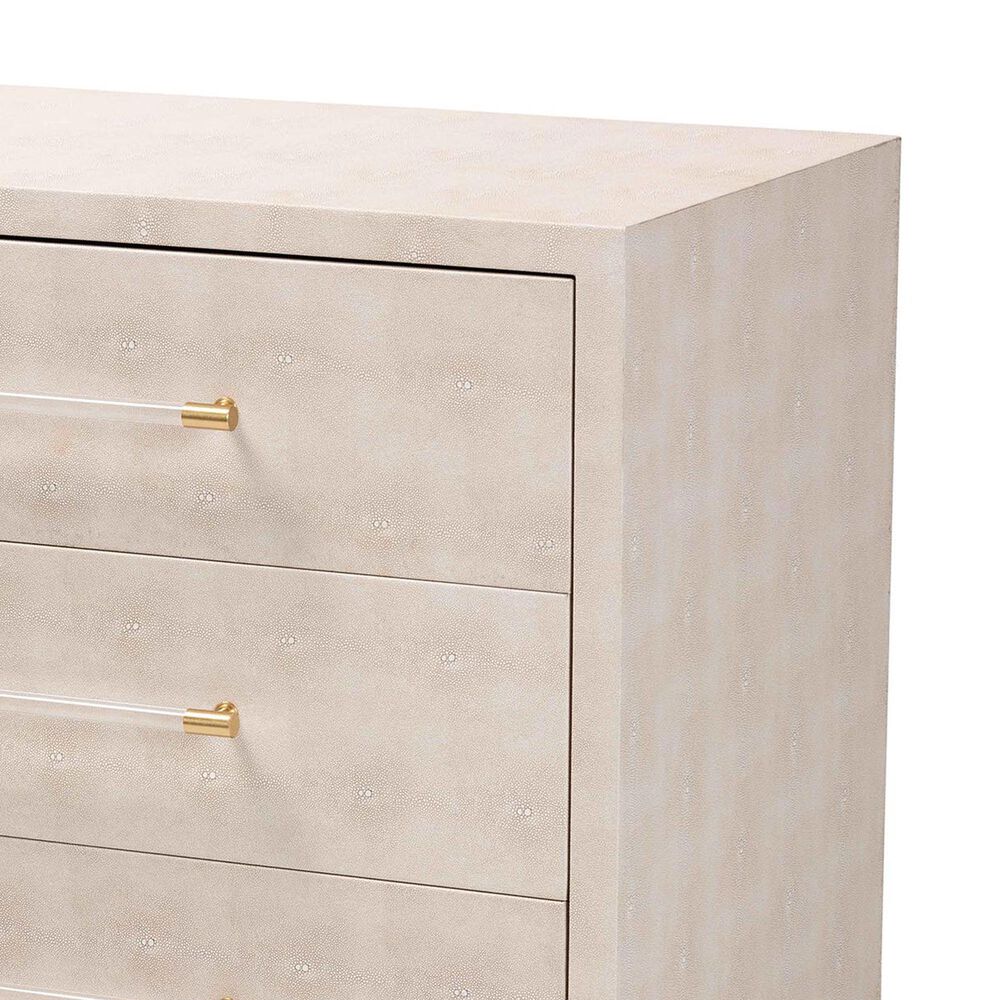 Baxton Studio Nira 3-Door Buffet Storage Cabinet in Beige, , large