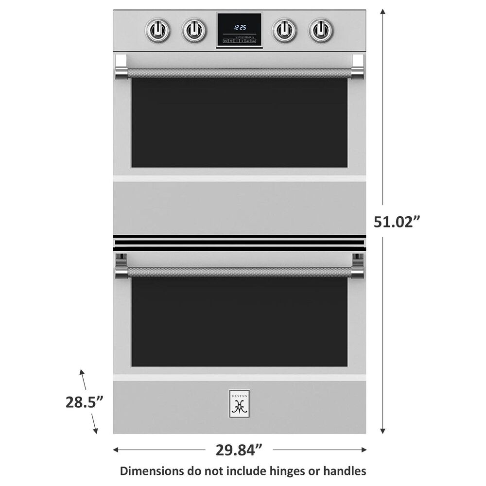 Hestan 30&quot; Double Electric Wall Oven with Convection and TwinVection in Stainless Steel, , large