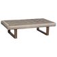 Jonathan Louis Caleb Leather Ottoman in Brighton Dune, , large