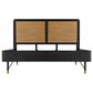 Blue River Saratoga King Platform Bed in Black and Natural, , large