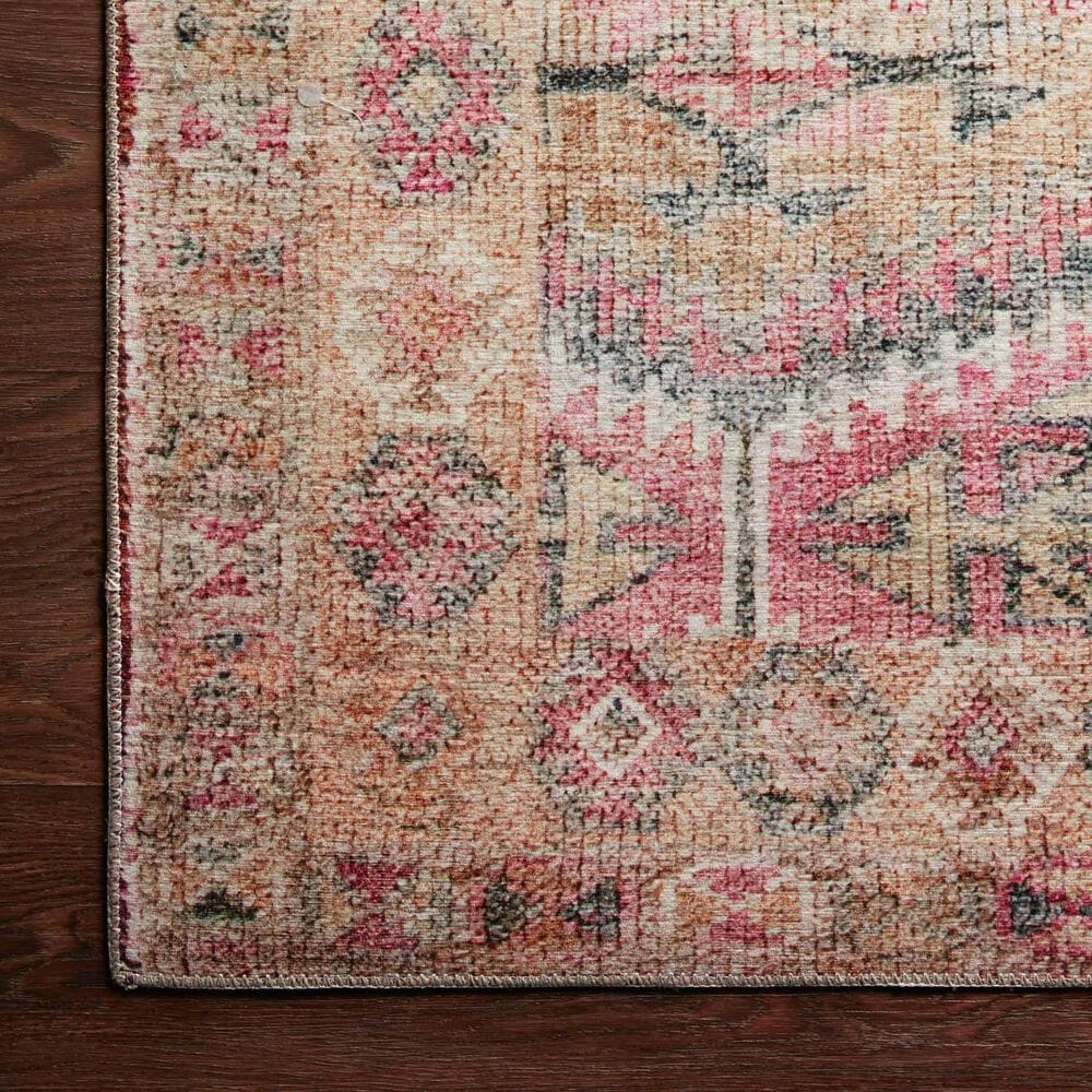 Loloi II Layla  2&#39;6&quot; x 7&#39;6&quot; Pink and Lagoon Runner, , large