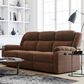American Wholesale Furniture Tompkins Manual Reclining Sofa in Chocolate, , large