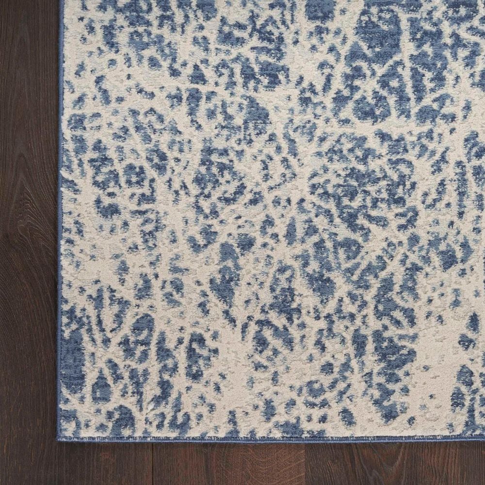 Nourison Exhale 3&#39;11&quot; x 5&#39;11&quot; Navy and Ivory Area Rug, , large