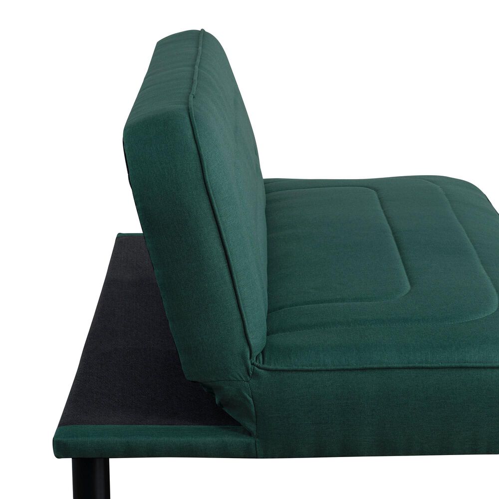 Lifestyle Solutions Frankie Convertible Sofa in Forest Green, , large