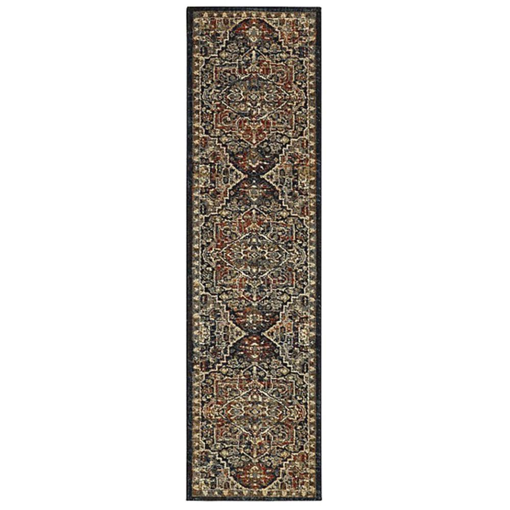 Karastan Spice Market 90807-50130 2"4" x 7"10" Alcantara Sapphire Runner, , large