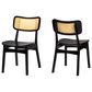 Baxton Studio Tafari Side Chair in Dark Brown and Light Brown (Set of 2), , large