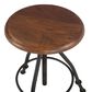 Home Trends & Design Industrial Loft Adjustable Swivel Barstool in Walnut and Black, , large